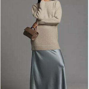 Anthropologie Long-Sleeve Twofer Sweater Slip Dress Small NWT